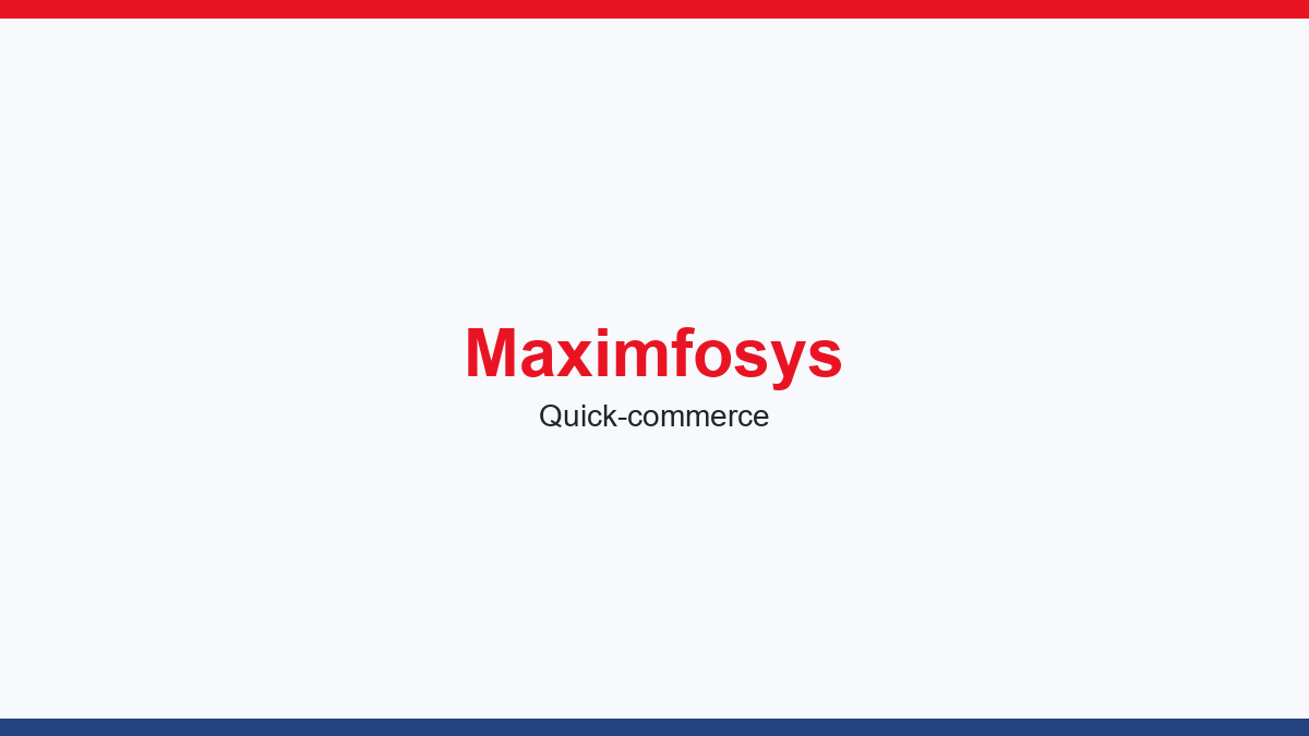 Quick Commerce