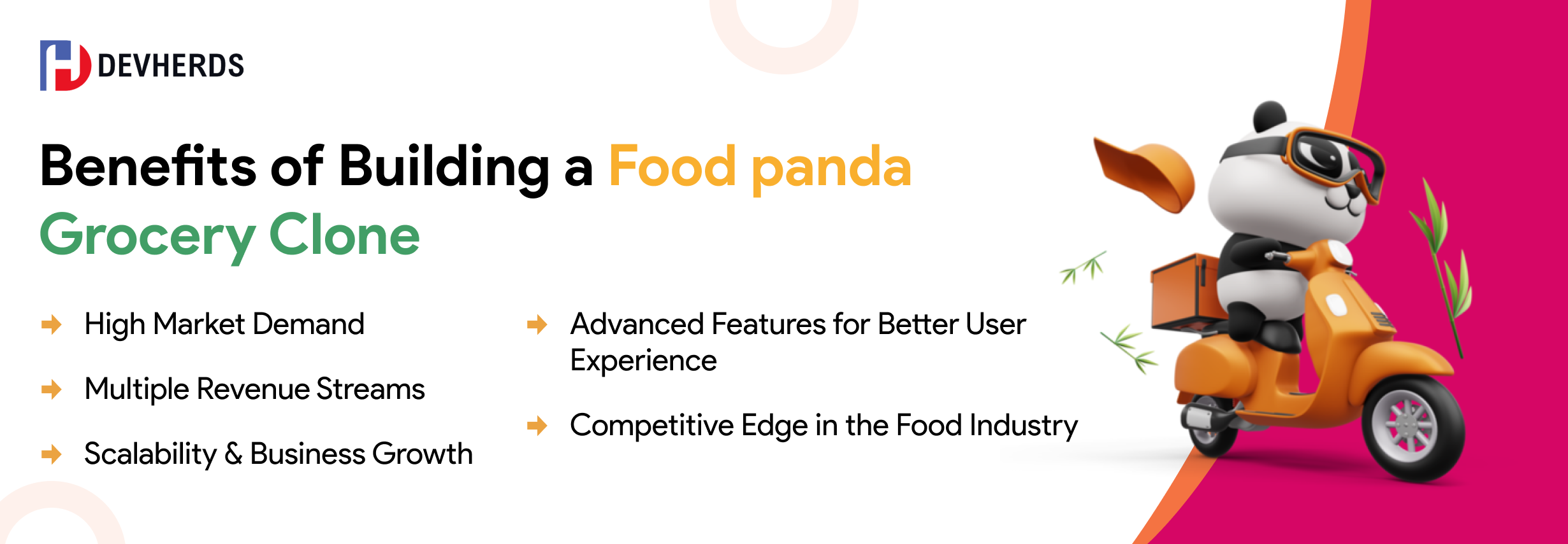 Benefits of Building a Foodpanda Grocery Clone